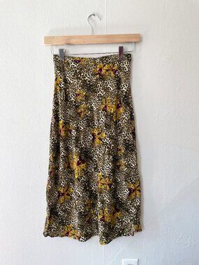 Rouje Carrie Skirt in Leo Orchid, Size 34 NWOT - Small